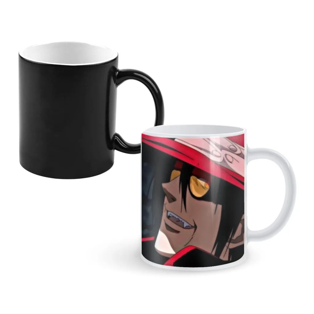 Alucard Hellsing Anime Movie Magic Hot Cold Heat Temperature Sensitive Color-Changing Coffee Tea Milk Mug Cup