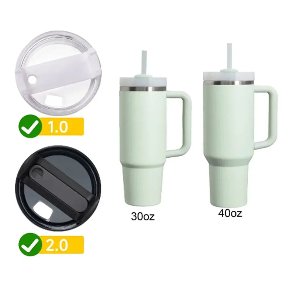 3Pcs Leakproof Spill Proof Stopper Set Cup Silicone Straw Cap Accessories Tumbler For Stanley Cup 1.0 2.0 40oz/30oz