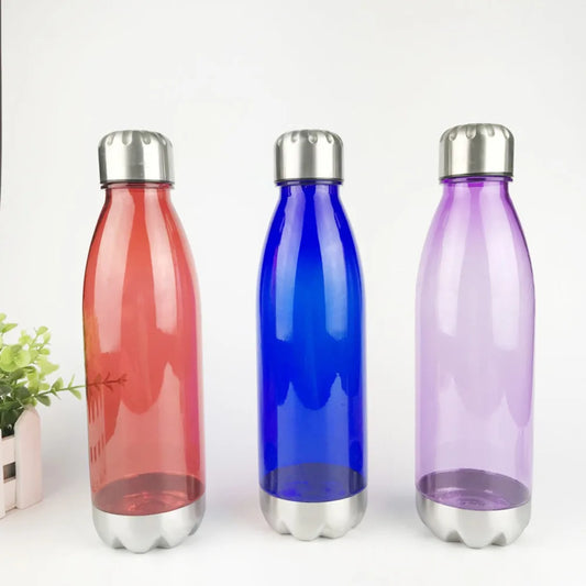 2024 Hydro Flask Creative Plastic 500ml Coke Bottle Cup 700ml Stainless Steel Lid Steel Bottom Bowling Sports Water Bottle