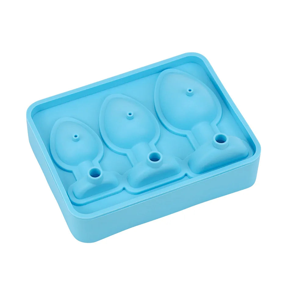 3-Grid Ice Cube Tray For Stanley 30/40 Oz Tumbler Cups Reusable Cylinder Silicone Ice Cube Molds With Lid For Drink Juice Coffee