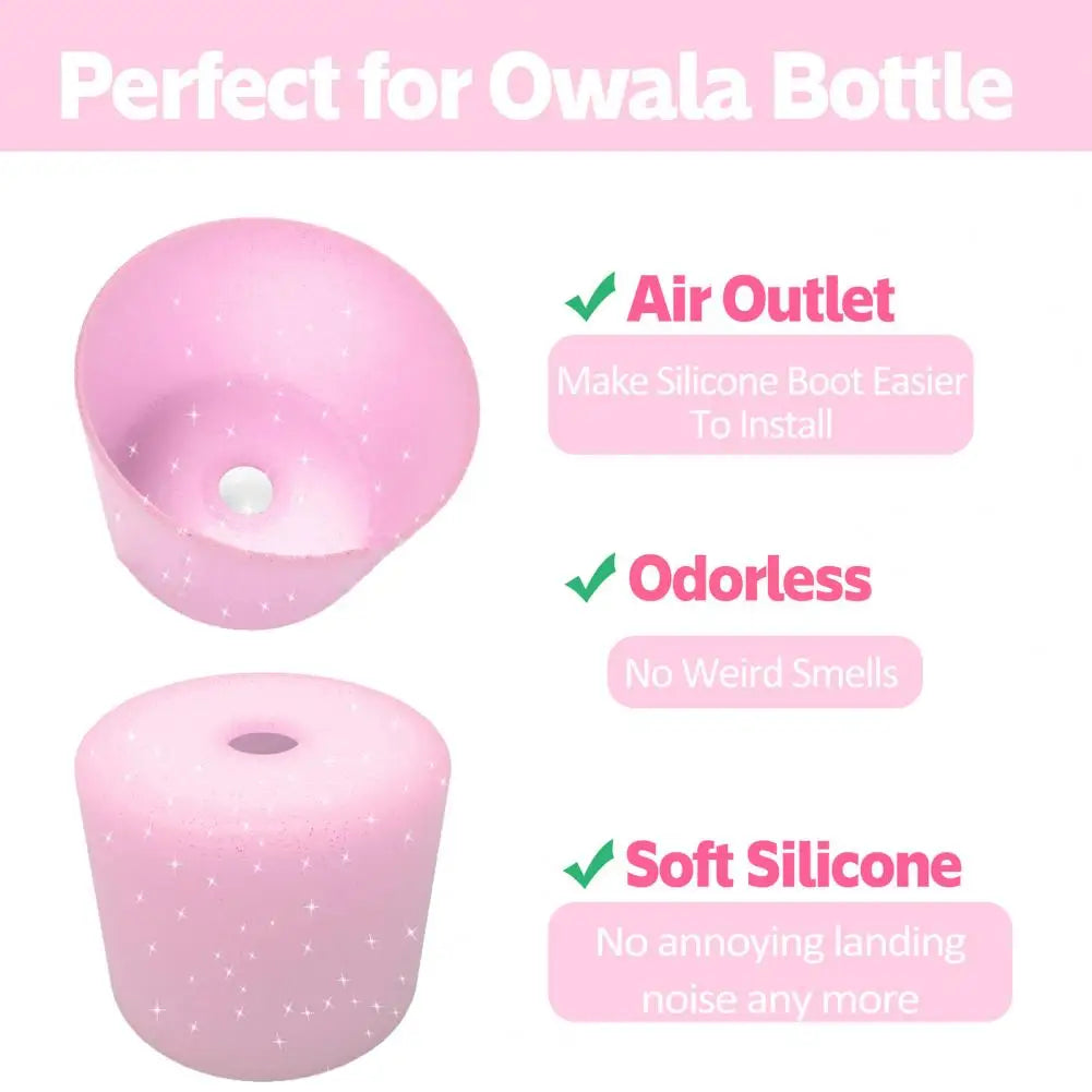 24oz 32oz 2Pcs Silicone Cup Cover Boot Premium Water Bottle Sleeve BPA-Free Bottom Bumper Cover Cup For Owala For FreeSip Bottle