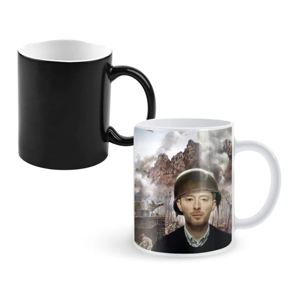 Rock Band Radiohead Music Art Nordic Magic Hot Cold Heat Temperature Sensitive Color-Changing Coffee Tea Milk Mug Cup