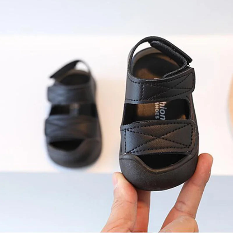 Summer Kids Beach Sandals Solid Color Boys Sneakers Fashion Girls Sport Sandals Toddler Shoes