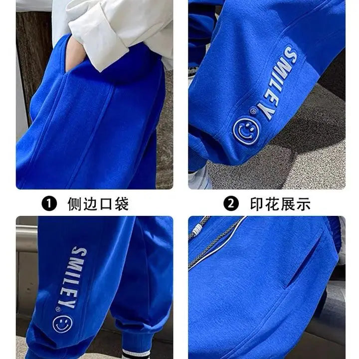 Boys' Sweatpants Autumn New Children's Sports Pants Spring and Autumn Medium and Big Children