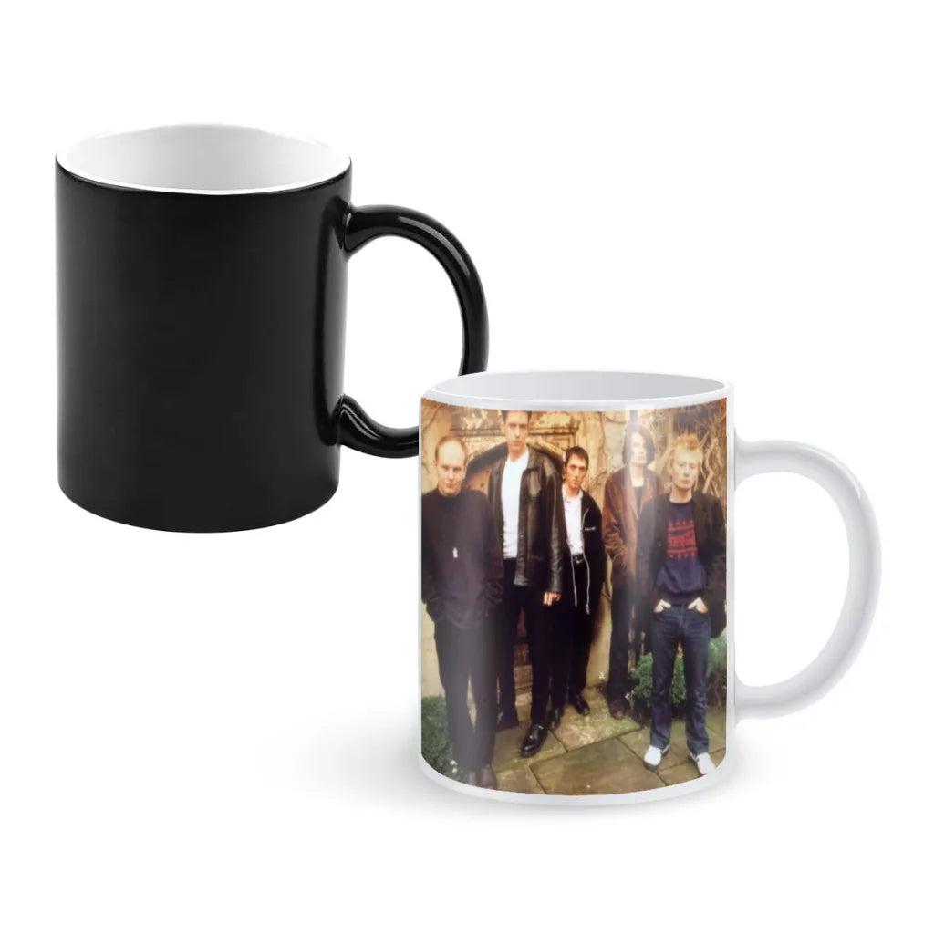 Rock Band Radiohead Music Art Nordic Magic Hot Cold Heat Temperature Sensitive Color-Changing Coffee Tea Milk Mug Cup