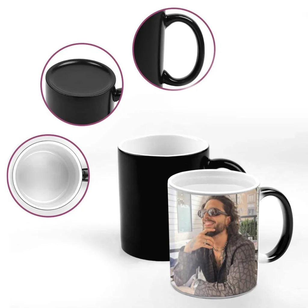 Maluma Magic Hot Cold Heat Temperature Sensitive Color-Changing Coffee Tea Milk Mug Cup