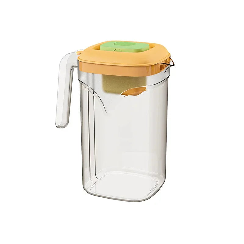 2.2L Cold Water Pot Summer Refrigerator Large Capacity Transparent Drink Bucket Cold Resistant Easy To Clean Plastic Water Jug