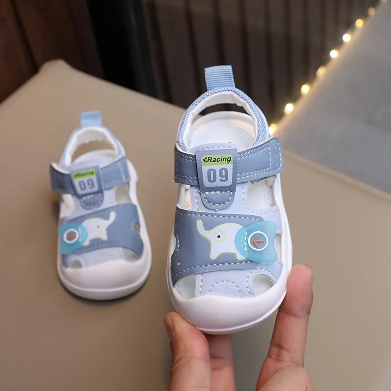 2014Summer New Baby Soft Bottom Toddler Shoes Boys Girls' Closed Toe Sandals