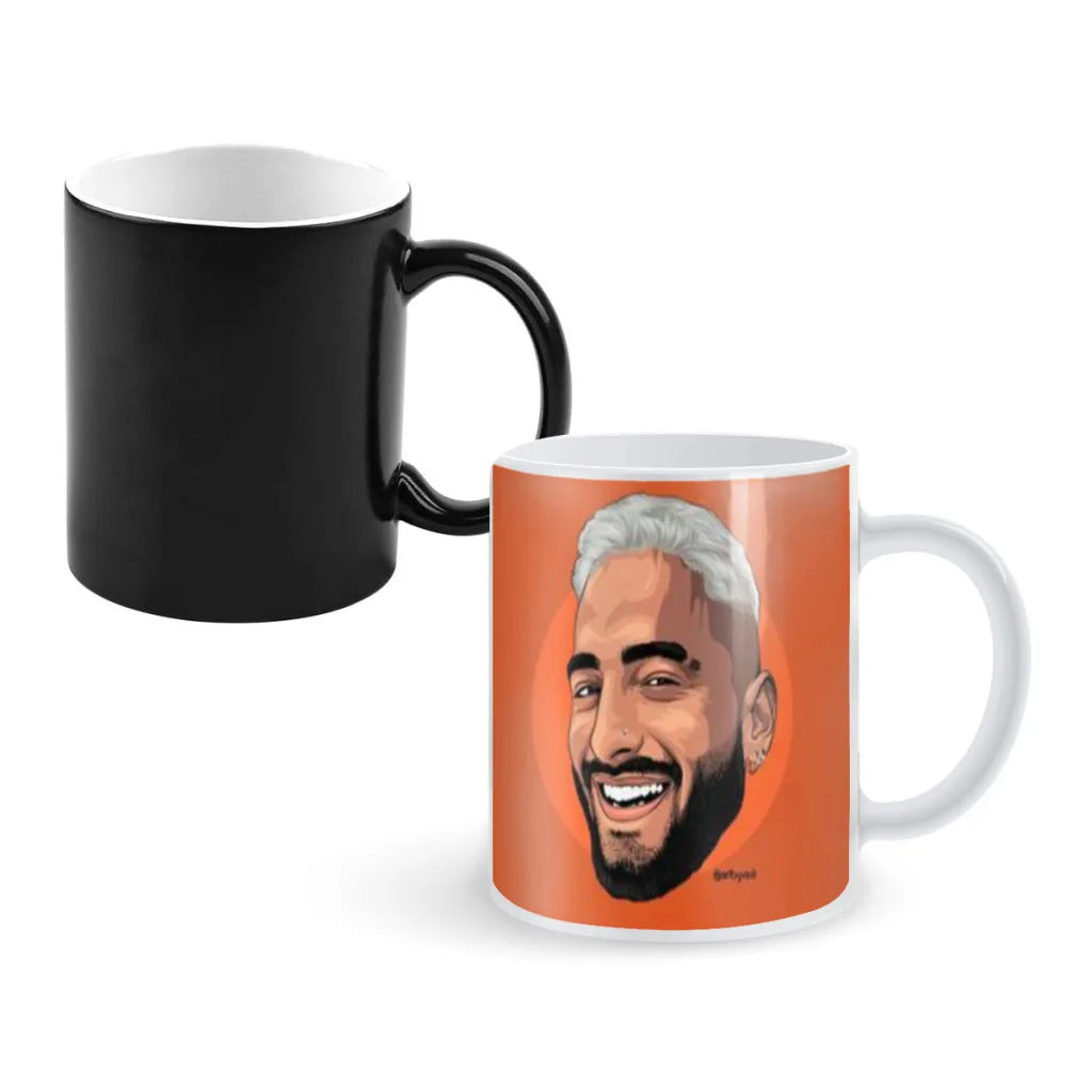 Maluma Magic Hot Cold Heat Temperature Sensitive Color-Changing Coffee Tea Milk Mug Cup