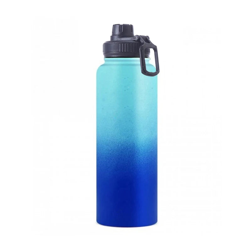 Hydroes Stainless Steel Water Bottle with Straw Lid - 18oz, 32oz, 40oz, Vacuum Insulated Flask for Sports & Outdoors | 2L Capacity