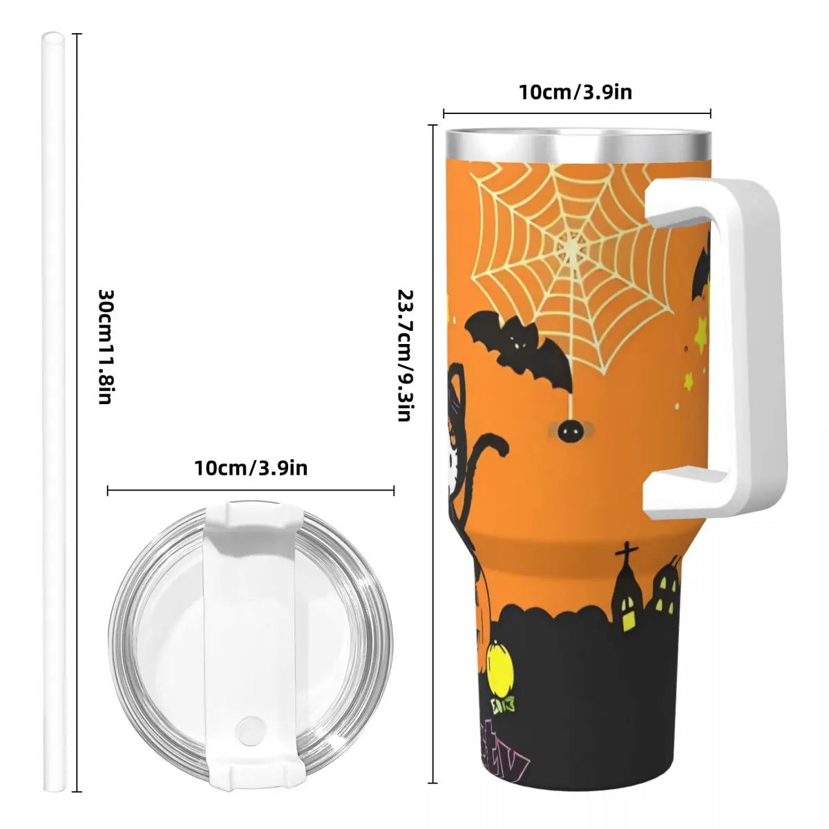 Stainless Steel Tumbler Hello Kitty Halloween Thermal Mug Insulated Cold and Hot Car Mugs Travelist Design Water Bottle