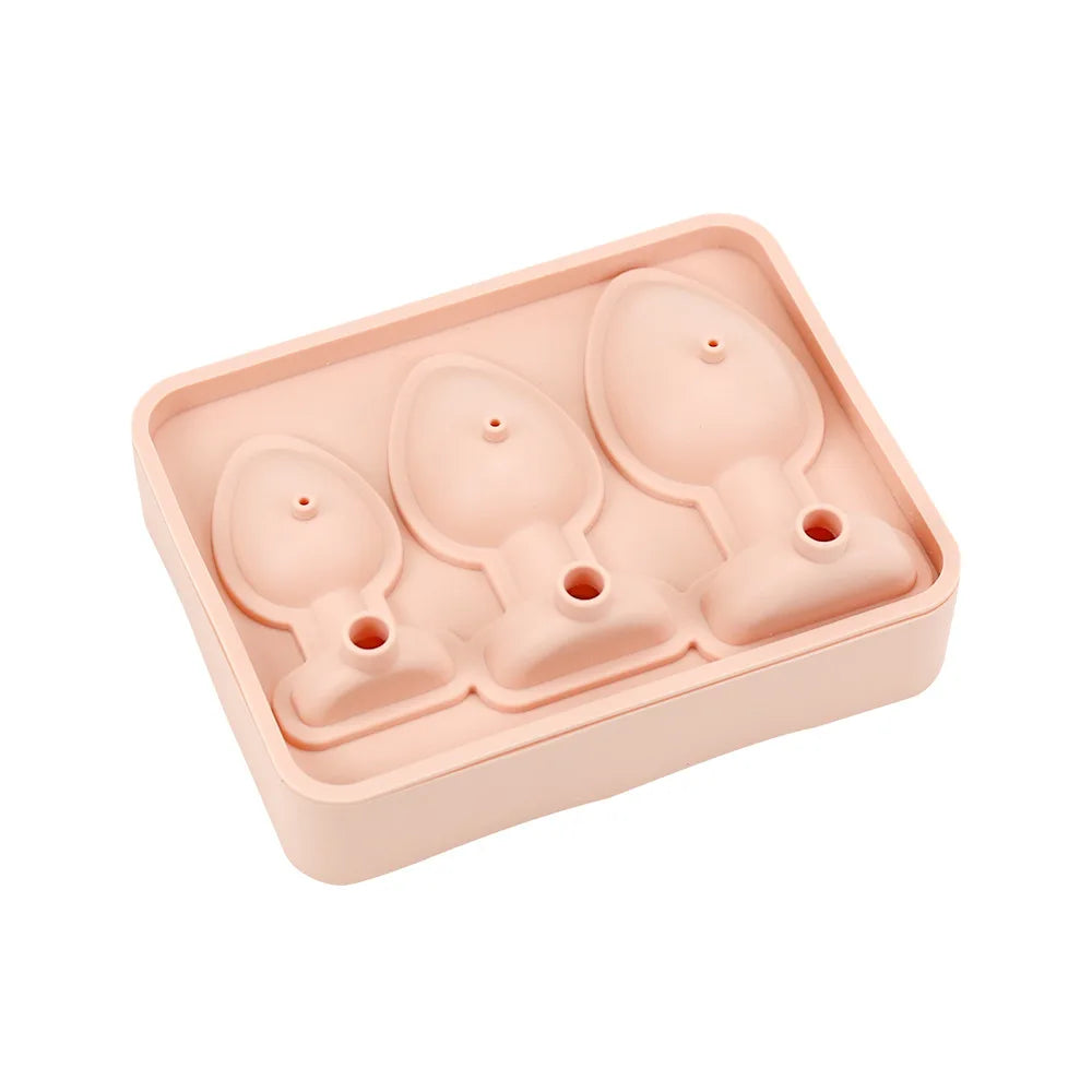 3-Grid Ice Cube Tray For Stanley 30/40 Oz Tumbler Cups Reusable Cylinder Silicone Ice Cube Molds With Lid For Drink Juice Coffee