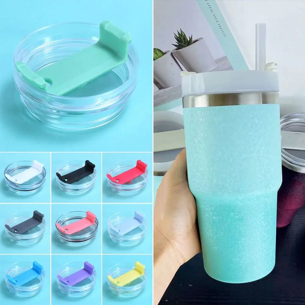 1Pcs Themos Bottle Cover Multicolor Replacement Cup Cap Splash Spill Proof 20/30oz 591/890ml Plastic Lids for Stanley 20/30oz