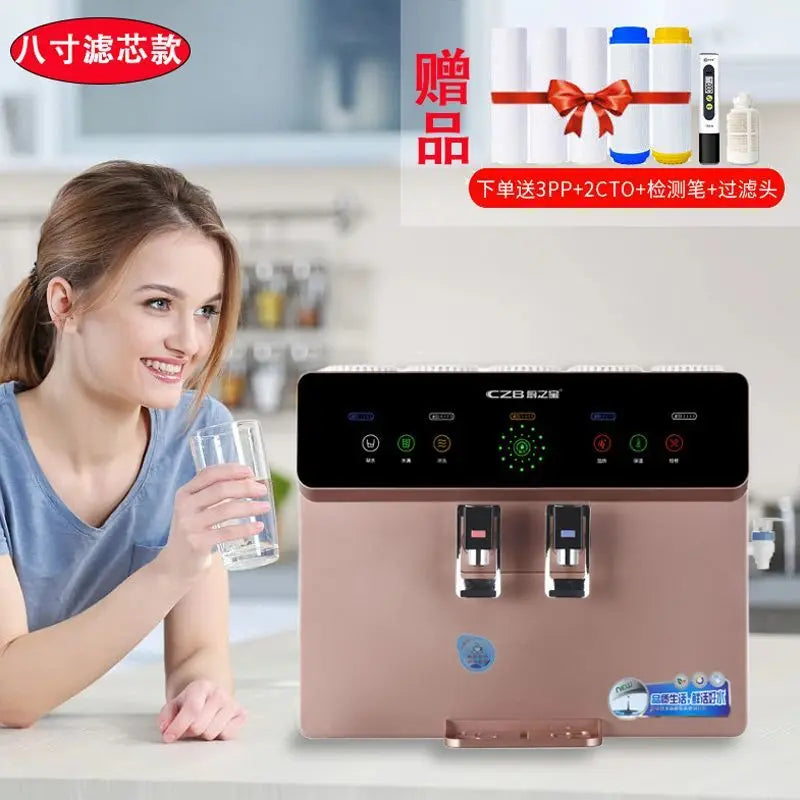 Purification and heating all-in-one  water purifier hot and cold water dispenser revers osmosis system