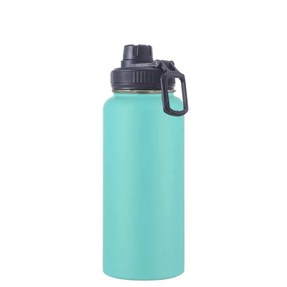 Hydroes Stainless Steel Water Bottle with Straw Lid - 18oz, 32oz, 40oz, Vacuum Insulated Flask for Sports & Outdoors | 2L Capacity