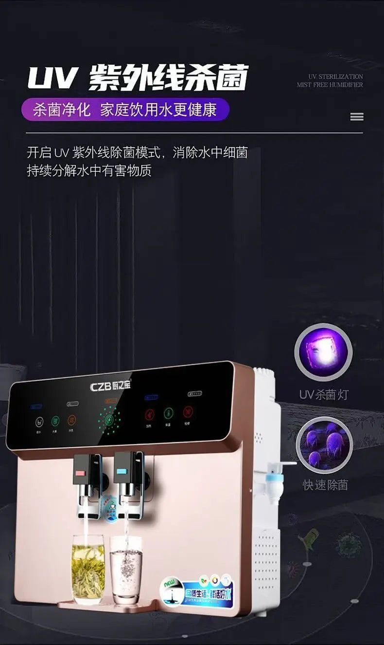 Purification and heating all-in-one  water purifier hot and cold water dispenser revers osmosis system